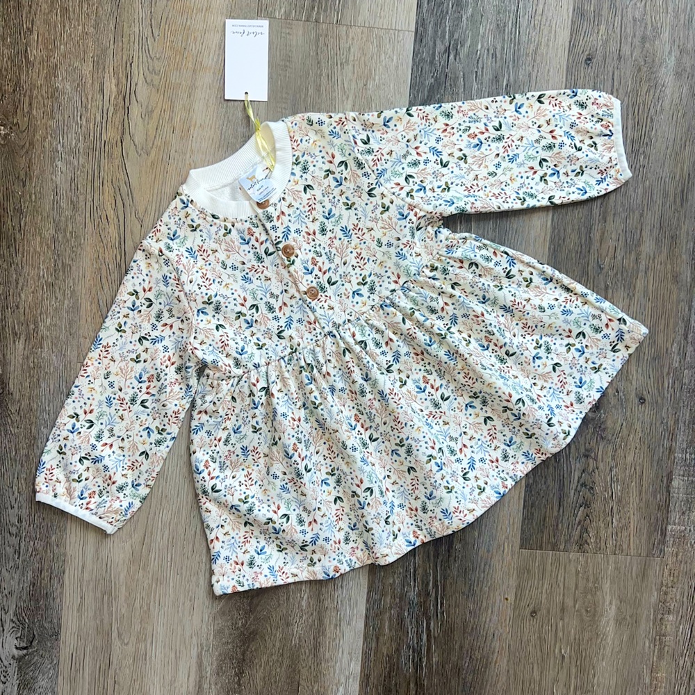 NWT Velvet Fawn floral Elle dress in Amarillo Sky